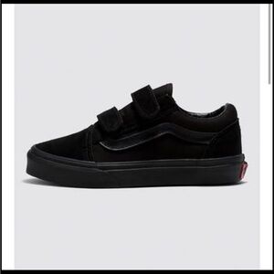 Vans Kids Black Velcro Sneakers